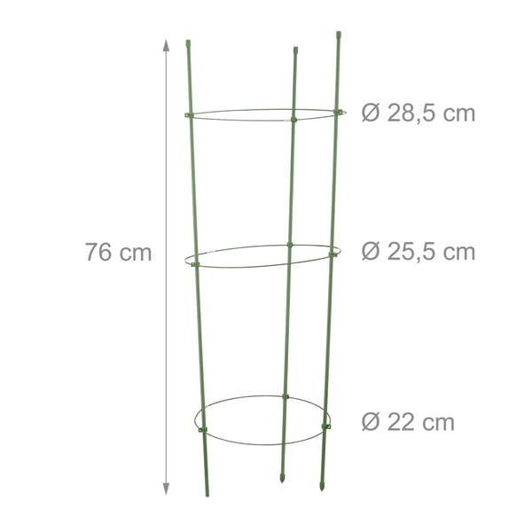 Tomatstöd, Set om 2, 76x28,5 cm, Plast, Kodustaar