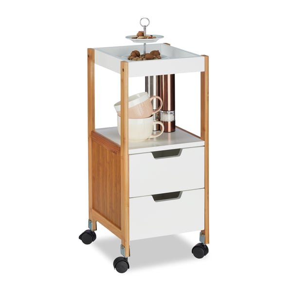 Köksvagn, 69x30x30 cm, Vit, Kodustaar Köksvagn, 69x30x30 cm, Vit, Kodustaar