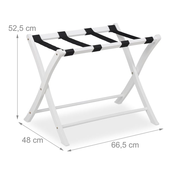 Bagageställ, Fällbar trä, 52.5x66.5x48 cm, Kodustaar