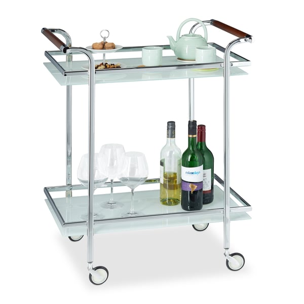 Serveringsvagn, 85x66x43 cm, Silver, Kodustaar Serveringsvagn, 85x66x43 cm, Silver, Kodustaar