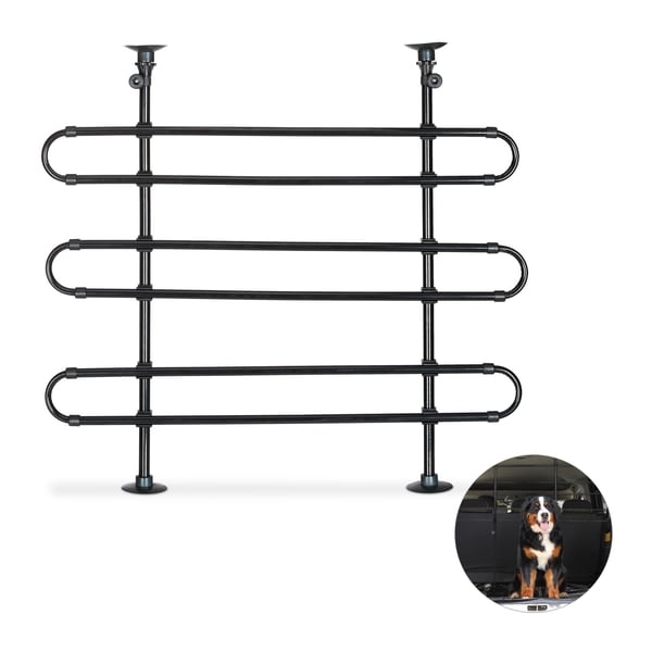 Hundgrind för bil, 79-120x83-140x8 cm, Svart, Kodustaar Hundgrind för bil, 79-120x83-140x8 cm, Svart, Kodustaar