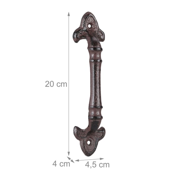 Möbelhandtag Set, 20x4.5x4 cm, Brun, Kodustaar