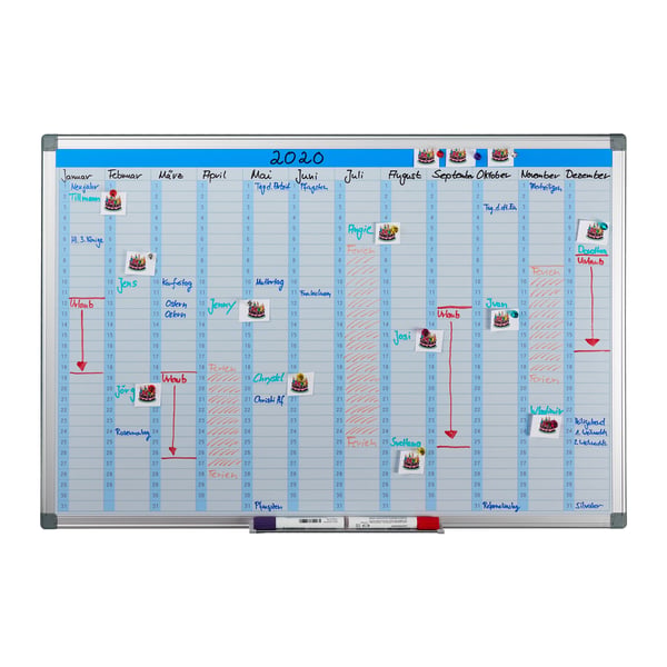 Whiteboard, Magnetisk Planerare, 60x90x5 cm, Vit, Kodustaar Whiteboard, Magnetisk Planerare, 60x90x5 cm, Vit, Kodustaar