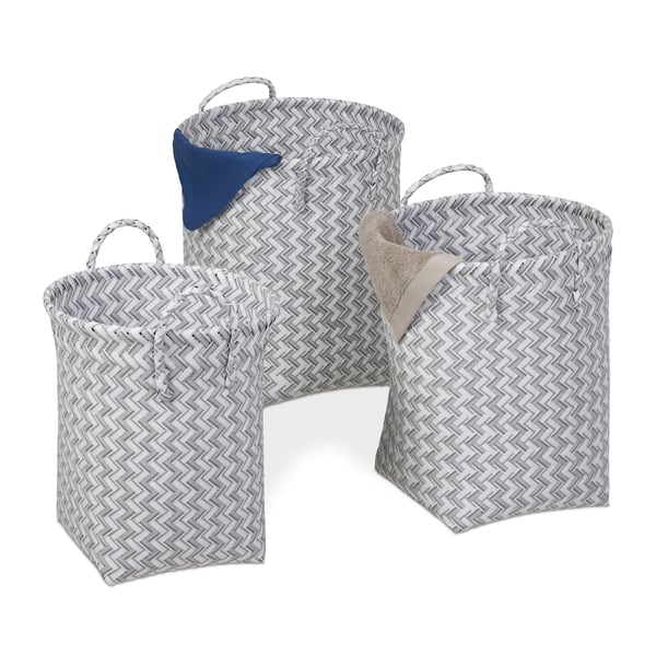 Tvättkorg Set, 46.5x36.5x35 cm, Plast, Kodustaar Tvättkorg Set, 46.5x36.5x35 cm, Plast, Kodustaar