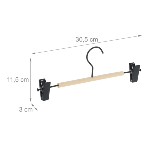 Byxgalge set, 11,5x30,5x3 cm, Svart, Natur, Kodustaar