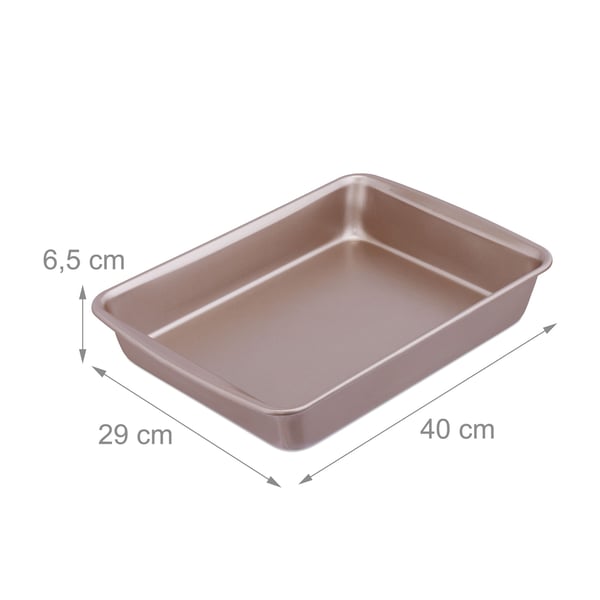 Bakform, Rektangulär, 6.5x40x29 cm, Brun, Kodustaar