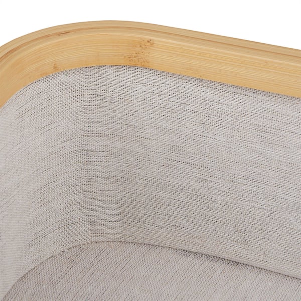 Säilytyskorisarja, bambu, 12.5x33.5x33.5 cm, harmaa, Kodustaar