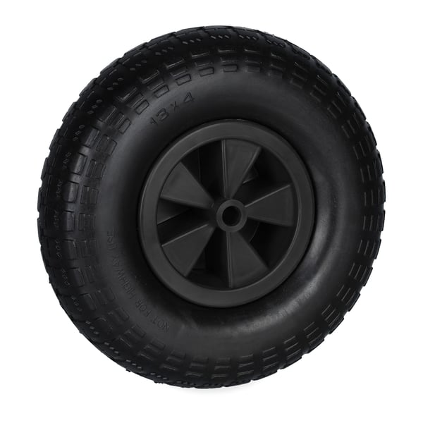 Trillebørshjul, 33x9 cm, Sort, Kodustaar