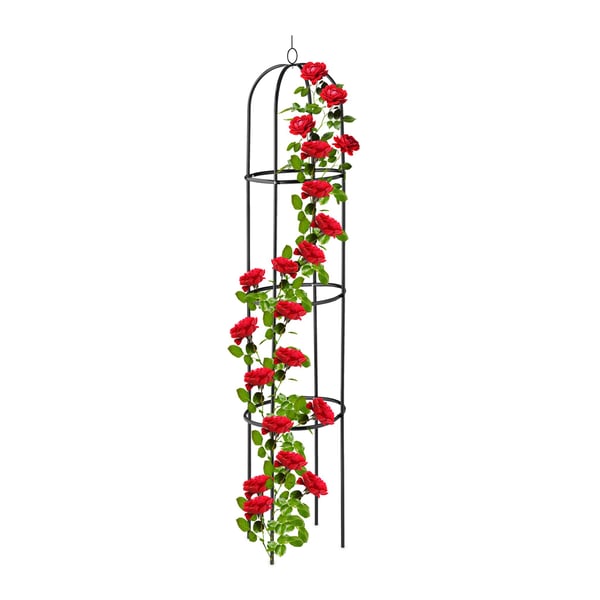 Trädgårdsobelisk, 190x40 cm, Svart, Kodustaar Trädgårdsobelisk, 190x40 cm, Svart, Kodustaar