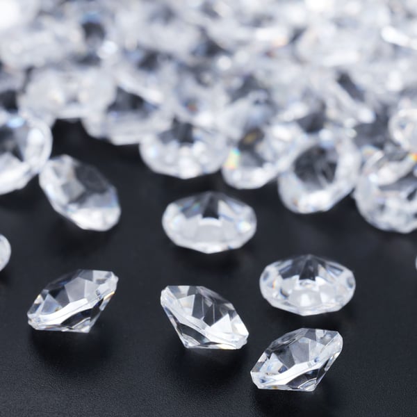 Dekorativa diamanter, 0,6x1 cm, Transparent, Kodustaar Dekorativa diamanter, 0,6x1 cm, Transparent, Kodustaar