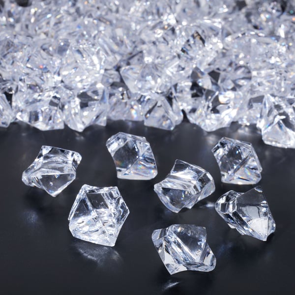 Dekorativa diamanter, 2x2,5x1,5 cm, Transparent, Kodustaar Dekorativa diamanter, 2x2,5x1,5 cm, Transparent, Kodustaar