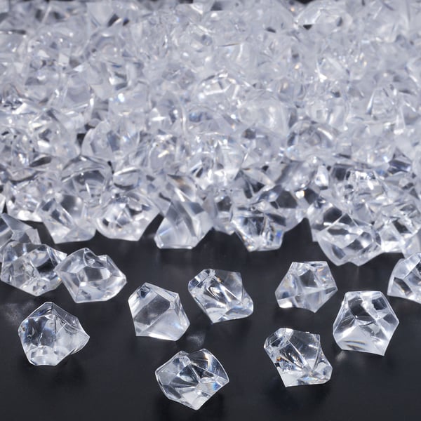 Dekorativa diamanter, 1x1,5x1 cm, Transparent, Kodustaar Dekorativa diamanter, 1x1,5x1 cm, Transparent, Kodustaar