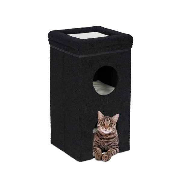 Kattkoja, 76x40x40 cm, Svart, Kodustaar Kattkoja, 76x40x40 cm, Svart, Kodustaar