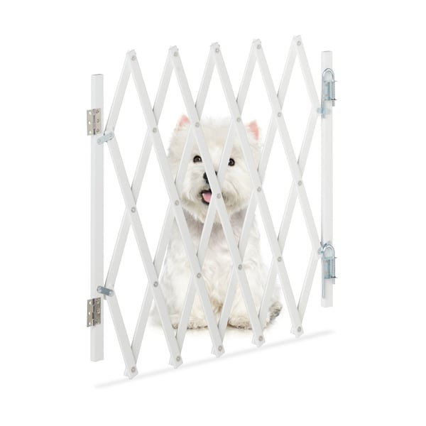 Hundegitter, Udtrækkeligt, 48,5x96 cm, Hvid, Kodustaar