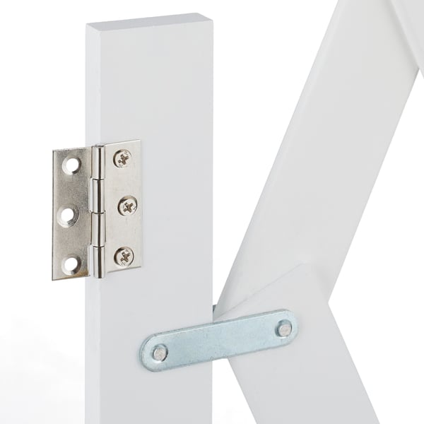 Sikkerhedsgitter, 70-82x35-126 cm, Hvid, Kodustaar