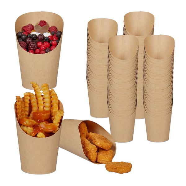 Engångspappersmuggar, 12x6 cm, Brun, Kodustaar Engångspappersmuggar, 12x6 cm, Brun, Kodustaar