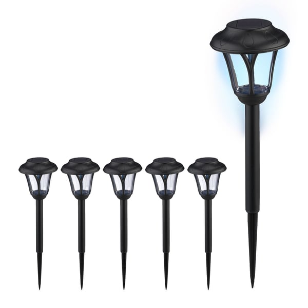 Solcelle sti-lamper sæt, 39x11 cm, Sort, Kodustaar