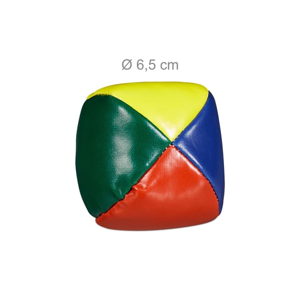 Jongleringsbolde sæt, 6,5 cm, Blå/Rød/Gul/Grøn, Kodustaar