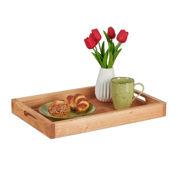 Serveringsbricka, 5x46x31 cm, Natur, Kodustaar Serveringsbricka, 5x46x31 cm, Natur, Kodustaar