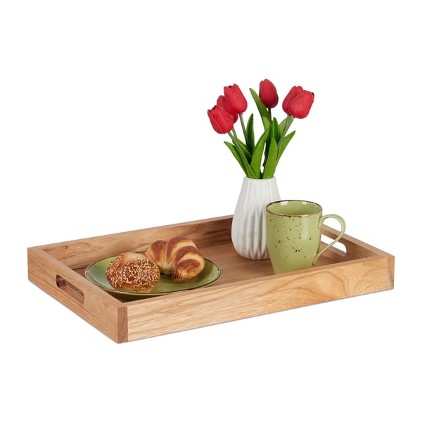 Serveringsbricka, 5x46x31 cm, Natur, Kodustaar Serveringsbricka, 5x46x31 cm, Natur, Kodustaar