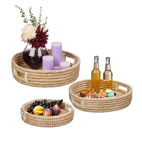 Serveringsbricka set, 7x33 cm, Natur, Kodustaar Serveringsbricka set, 7x33 cm, Natur, Kodustaar