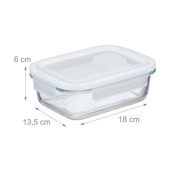 Matförvaringslåda set, Glas, Transparent, Kodustaar