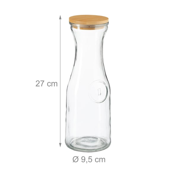 Vattenkaraff Set, 27x9,5 cm, Klar, Kodustaar