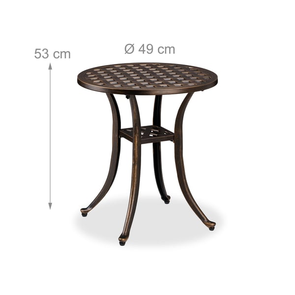 Sidebord, 53x49 cm, Sort, Kodustaar