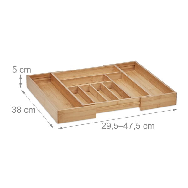 Astiatarjotin, bambu, 6x56x50 cm, luonnonvärinen, Kodustaar