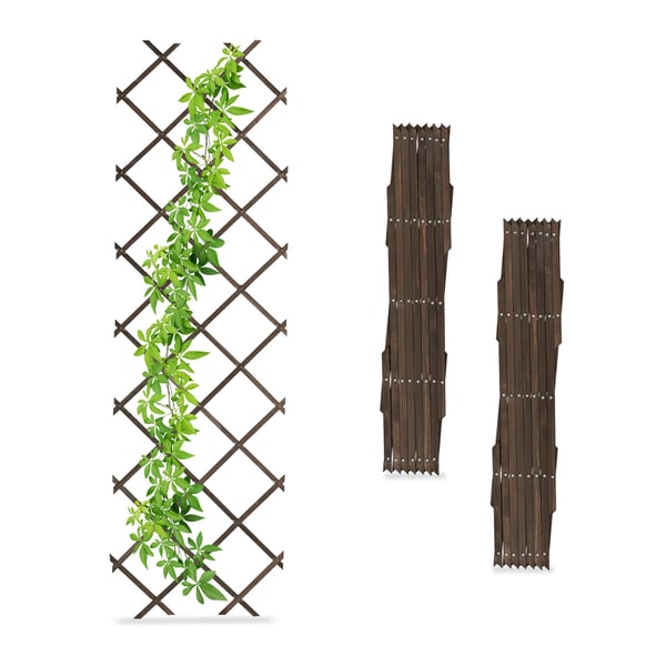 Förlängningsbar spaljéset, 180x60x1 cm, naturligt brun, Kodustaar Förlängningsbar spaljéset, 180x60x1 cm, naturligt brun, Kodustaar