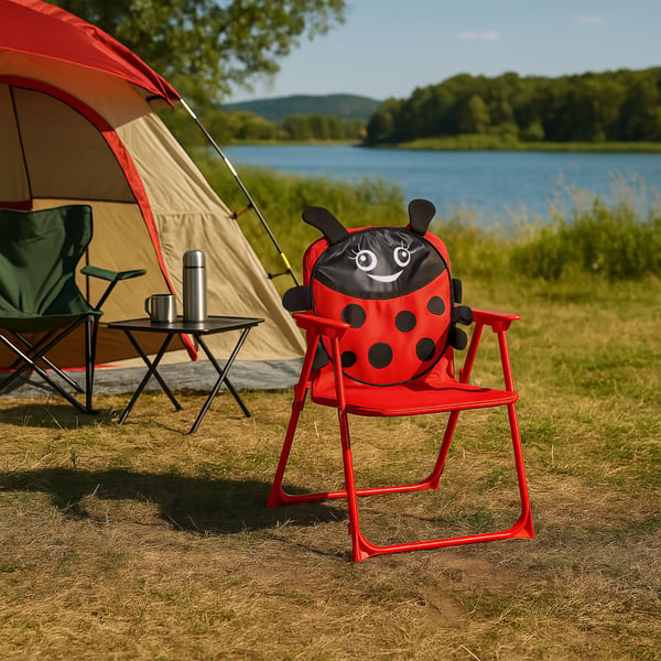 Barns campingstol, 51,5x36x37,5 cm, polyester, metall, Kodustaar