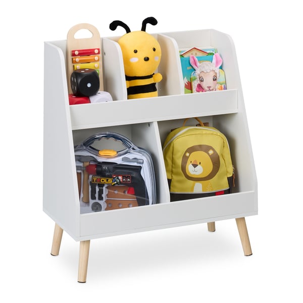 Barnbokhylla, 66x60x30 cm, Vit, Kodustaar Barnbokhylla, 66x60x30 cm, Vit, Kodustaar