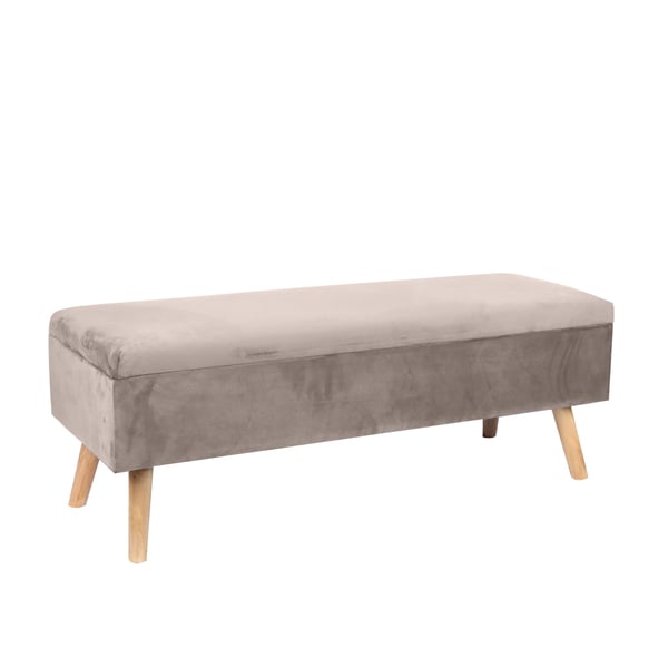 Opbevaringsbænk, 40x110x40 cm, fløjl, Kodustaar
