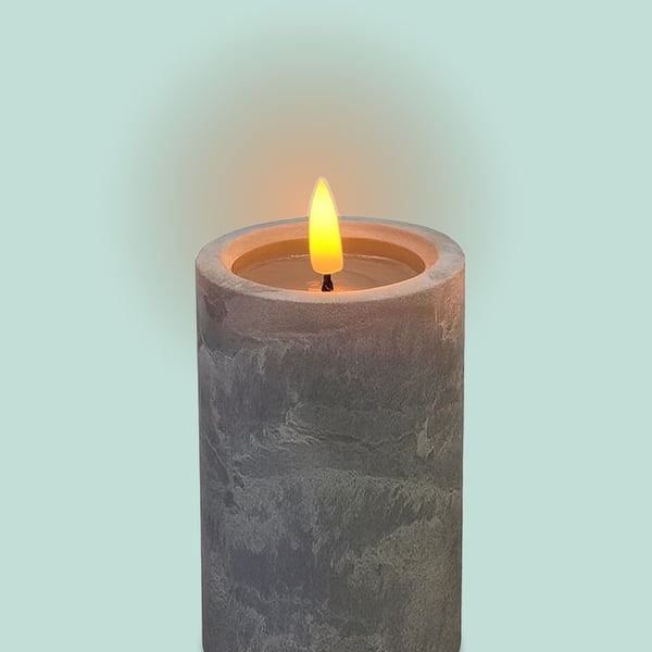 LED pelarljus, 12,5x7,5 cm, 14,5x7,5 cm, 16,5x7,5 cm, Grå, Kodustaar