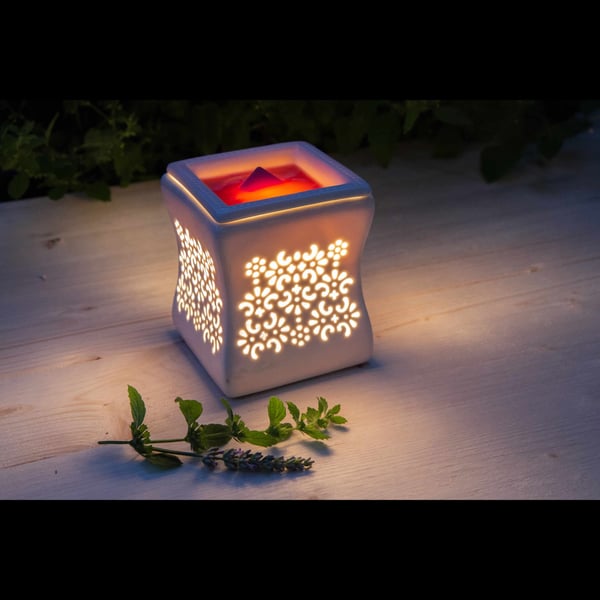 Elektrisk voksvarmer, Candle Brothers, 12x10x10 cm, Hvid, Kodustaar