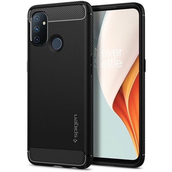 Spigen OnePlus Nord N100 Deksel Rugged Armor Matte Black