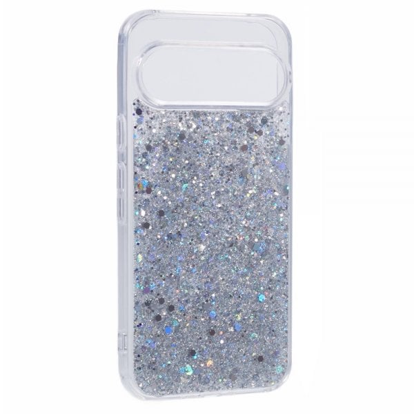 Nordic Covers Google Pixel 9/Pixel 9 Pro Deksel Sparkle Series Stardust Silver