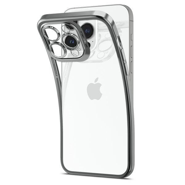 Spigen iPhone 14 Pro Max Deksel Optik Crystal Chrome Gray