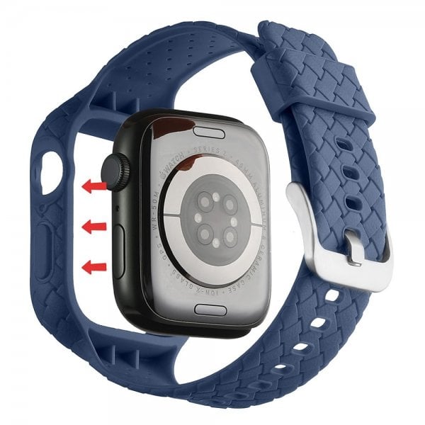 Apple Watch 41mm Armbånd Vevtekst Mørkeblå
