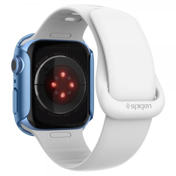 Spigen Apple Watch 45mm Skal Thin Fit Metallic Blue