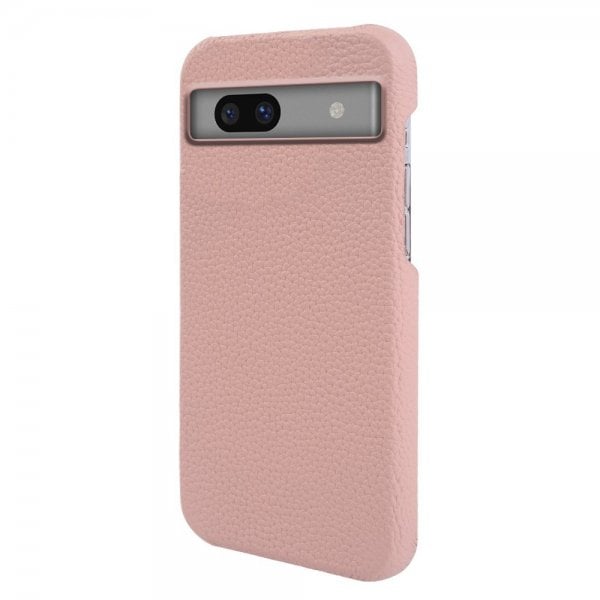 Google Pixel 7a Deksel Ekte Skinn MagSafe Rosa