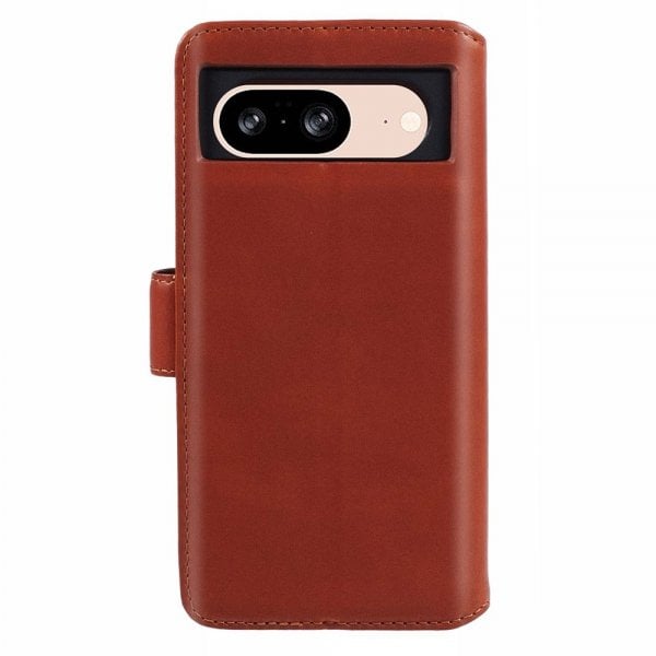 Nordic Covers Google Pixel 8 Etui Essential Leather Maple Brown