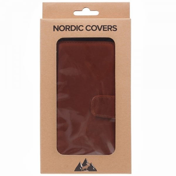 Nordic Covers Google Pixel 8 Etui Essential Leather Maple Brown