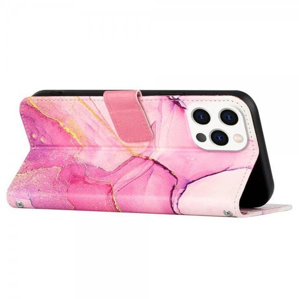 iPhone 14 Pro Deksel Silikon Metallplate MagSafe Rosa