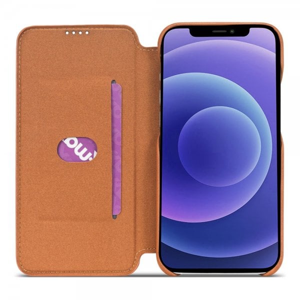 Lc.Imeeke iPhone 13 Pro Etui Retro Brun