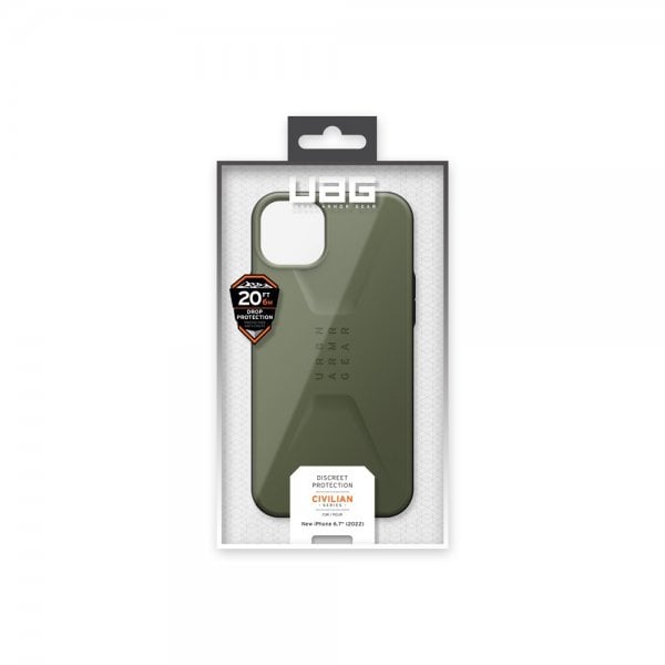 Urban Armor Gear (UAG) iPhone 14 Plus Cover Civilian Olive