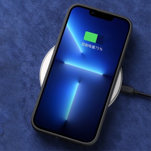 X-Level iPhone 14 Plus Deksel Semsket skinn tekstur Grønn