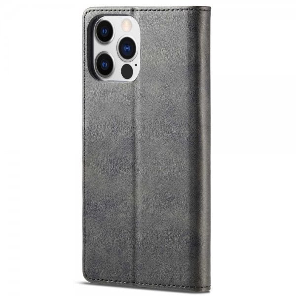 Lc.Imeeke iPhone 14 Pro Cover med Kortlomme og Stativfunktion Sort