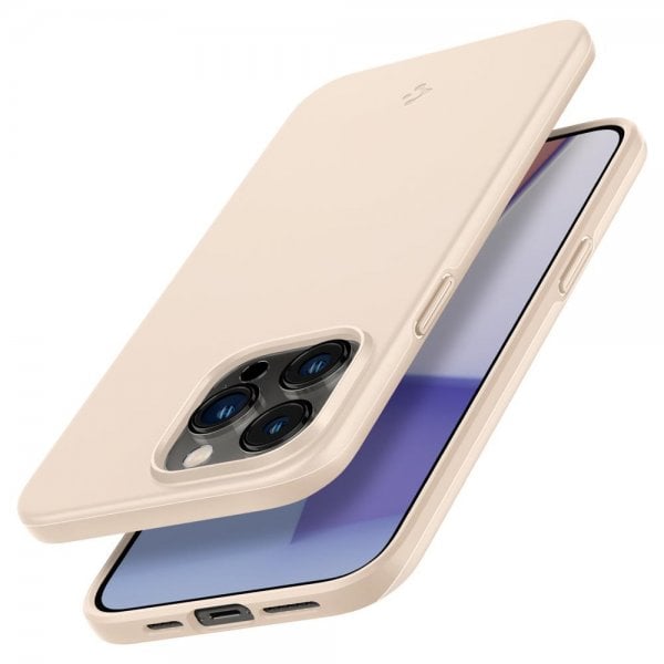 Spigen iPhone 14 Pro Max Deksel Thin Fit Sand Beige