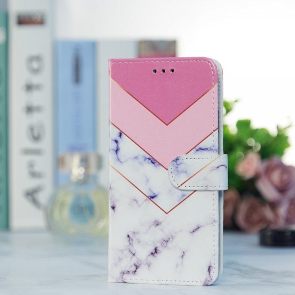 iPhone 15 Pro Etui Motiv Hvit Marmor